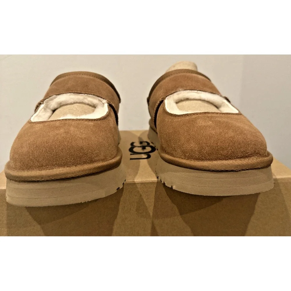 UGG Youth Size 6/ EU 38 Bea Mary Jane‎ Chunky Platform Mules Chestnut Authentic